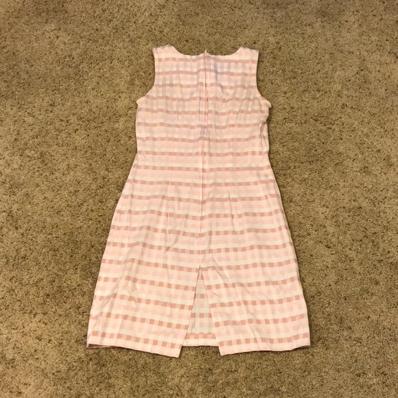 Thrifted White and Pink Checkered Dress Size 3/4 - Picture 2 of 8